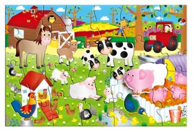 Galt Velké podlahové puzzle Na Farmě
