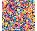 Playbox Barevné plastové korálky s písmenky, 300 kusů