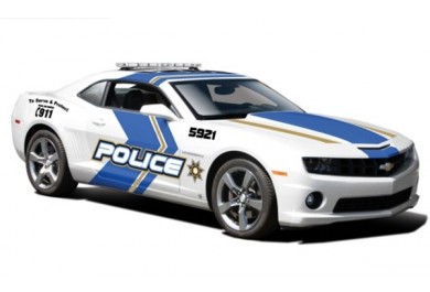 Maisto Chevrolet Camaro RS 2010 Policie, Bílé 1:24