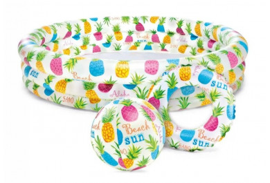 INTEX 59469 bazén nafukovací set ananas 132x28 cm