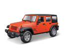 Maisto 2015 Jeep Wrangler Unlimited, metal oranžová, 1:24