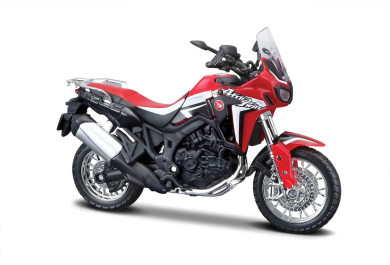 Maisto Motocykl, Honda Africa Twin DCT, červená, 1:18