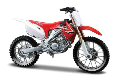 Maisto Motocykl, Honda CRF450R, červená, 1:18