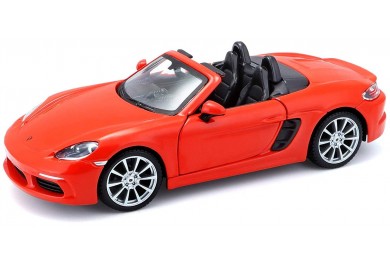 Bburago Porsche 718 Boxster, oranžové 1:24