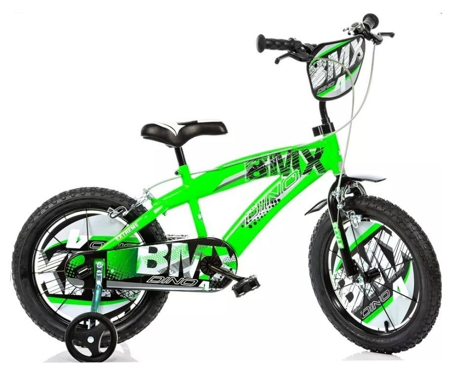 Dino Bikes Dětské kolo BMX 145XC zelené 14"