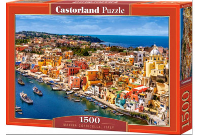 Castorland puzzle 1500 dílků - Přístav Corricella, Italie