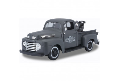 Maisto Harley Davidson Ford F-1 Pickup (1948) a WLA Flathead (1942) 1:24