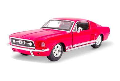 Maisto Ford Mustang GT (1967) červený 1:24