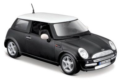 Maisto Mini Cooper, matně černá 1:24