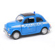 Welly Fiat Nuova 500 Polizia 1:34