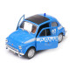 Welly Fiat Nuova 500 Polizia 1:34