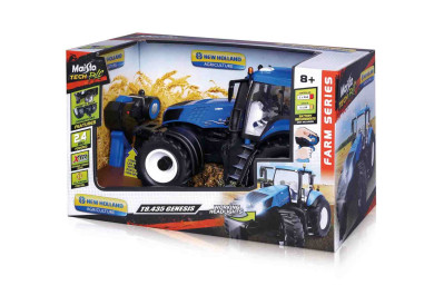 Maisto Tech RC, New Holland traktor, 2.4 Ghz Modrý 1:16