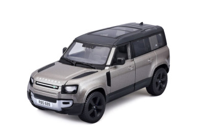 Bburago Plus Land Rover Defender 110 Silver 1:24