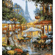 Malování podle čísel na plátno Pařížská ulice, 30x40 cm