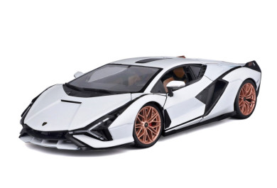 Bburago Lamborghini Sián FKP 37 White/Black 1:18