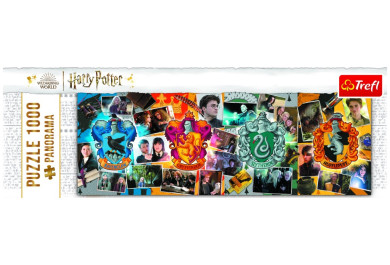 Trefl puzzle 1000 dílků Panorama - Harry Potter, Bradavické koleje