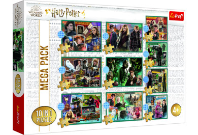 Trefl puzzle set 10v1 - Ve světě Harryho Pottera