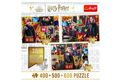 Trefl puzzle set 3v1 - Harryho Potter, Ron a Hermiona