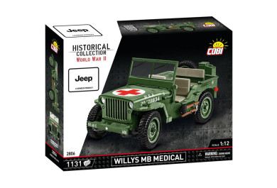 Cobi 2806 Willys MB sanitka 1:12, 1131 kostek