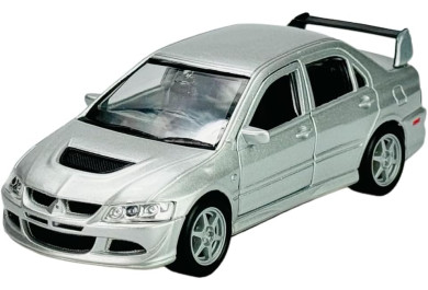 Welly Mitsubishi Lancer EVO VIII, Stříbrné 1:34-39