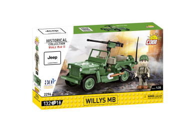 Cobi 2296 WW Willys MB D-DAY, 1:35, 132 kostek