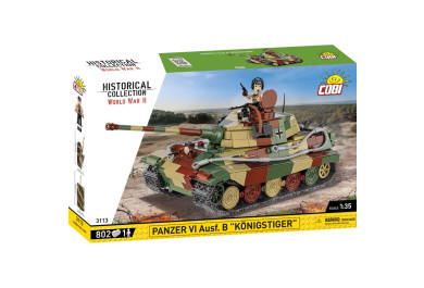 COBI 3113 II WW Panzer VI Ausf. B Königstiger, 1:35, 802 kostek