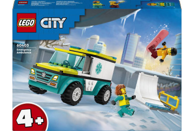 LEGO City 60403 Sanitka a snowboardista