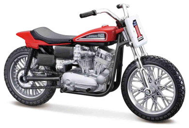 Maisto Harley Davidson Motocykl XR750, červená, 1:18