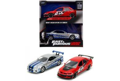 Rychle a zběsile Twin Pack 2006 Mitsubishi Lancer Evo IX, Brianův Nissan Skyline GTR R34