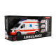 Ambulance na setrvačník se světlem a zvukem, 37x18x11cm