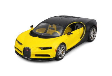 Maisto Bugatti Chiron, žluto-černá, Exotics, 1:24