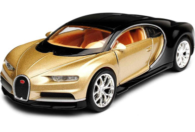 Welly Bugatti Chiron Gold 1:34-39