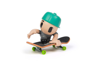 Tech Deck sk8 crew fingerboard s figurkou, zelená kšiltovka