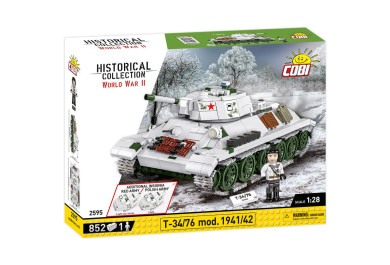 Cobi 2595 II WW T-34/76 mod. 1941/42, 1:28, 852 kostek