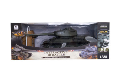 Teddies Tank RC T-34 plast, 27MHz, 33cm