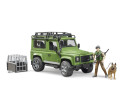 Bruder 2587 Land Rover Defender, figurka lesníka se psem