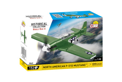 Cobi 5860 II WW North American P-51D Mustang, 1:48, 152 kostek