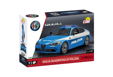 Cobi 24606 Alfa Romeo Giulia Quadrifoglio Polizia, 1:35, 93 kostek