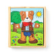 Woody Puzzle šatní skříň, Pejsek, 18 dílů