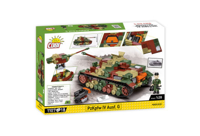 COBI 2592 II WW PzKpfw IV Ausf. G, 1:28, 1107 kostek