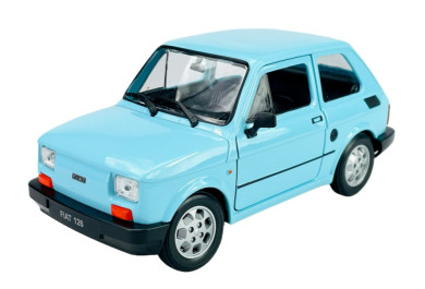 Welly Fiat 126 Světle modrý 1:21