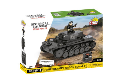 COBI 2597 II WW Panzerkampfwagen II Ausf. F, 1:28, 813 kostek