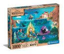 Clementoni Puzzle Disney Mapa, Malá mořská víla, 1000 dílků 