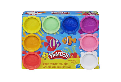 Play Doh balení 8 ks kelímků modelíny, ryby