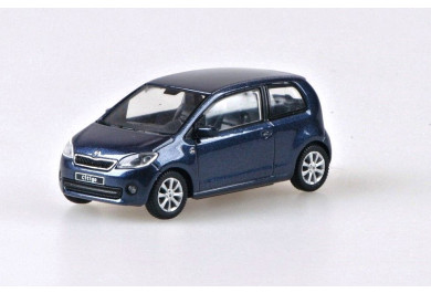 Abrex Škoda Citigo 3dveřové (2011) Modrá Night Metalíza 1:43