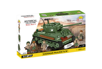 Cobi 3118 II WW Sherman M4A2E8(76)W, 1:35, 865 kostek