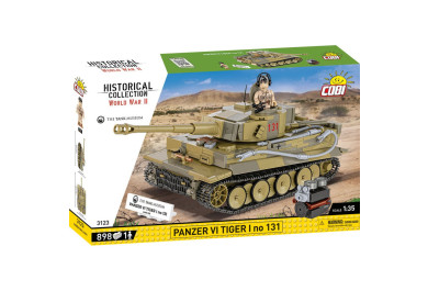 COBI 3123 II WW Panzer VI Tiger I no 131, 1:35, 898 kostek