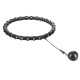 Masážní hula hoop HMS HHW11 PLUS SIZE se závažím, černá