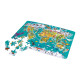 Hape Puzzle Mapa světa 2v1, 105 dílků