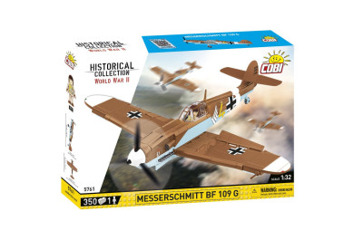 COBI 5761 II WW Messerschmitt BF 109 G, 1:32, 350 kostek